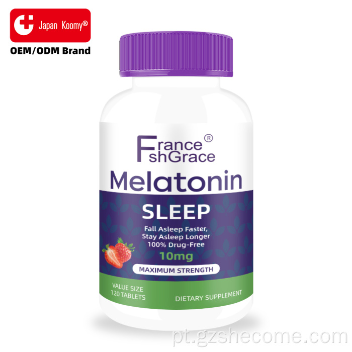 Comprimidos de melatonina Shecome você adormece mais rápido melatonina